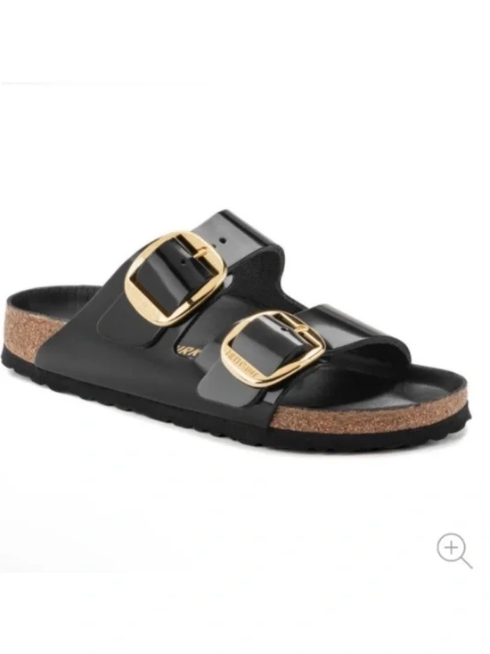 Birkenstock Arizona Big Buckle Natural Leather Patent - Picture 2 of 8